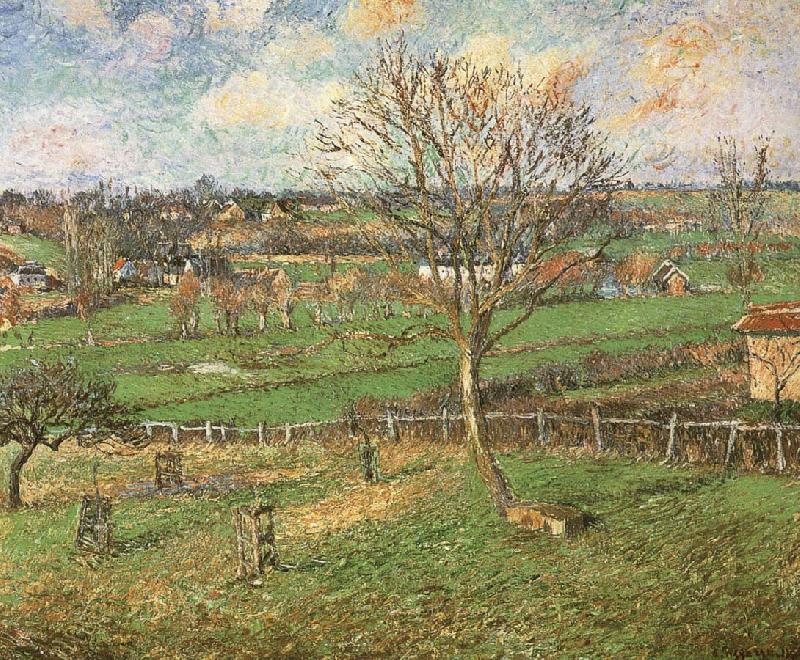Camille Pissarro The peach trees in winter China oil painting art